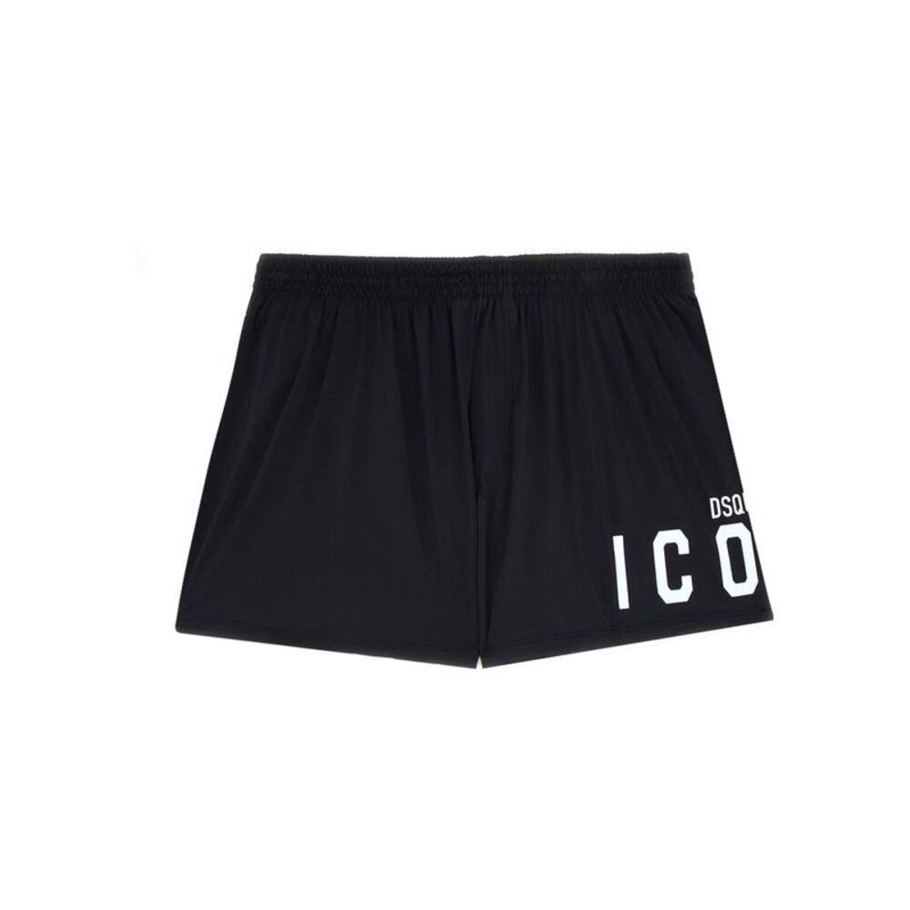 DSQUARED2 ICON Print Boxer Shorts Men BLACK Underwear